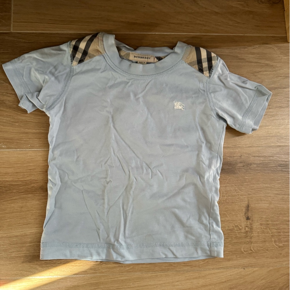Burberry Classic Tee Shirt Boys 3Y Light Blue